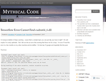 Tablet Screenshot of mythicalcode.com